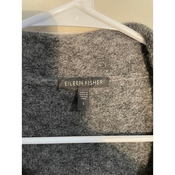 Eileen Fisher Luxurious Waterfall Front Mohair Blend Cardigan - Picture 9 of 10